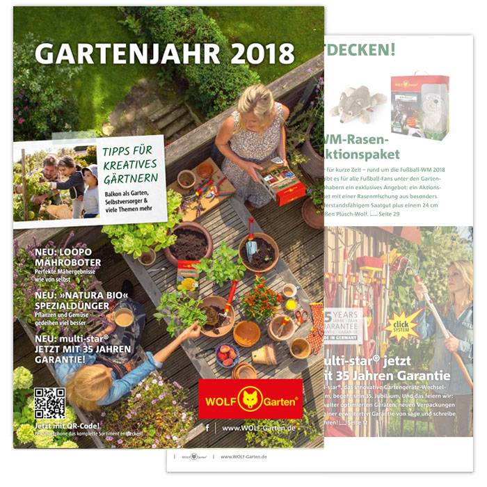 Bedienungsanleitungen Kataloge Broschuren Wolf Garten